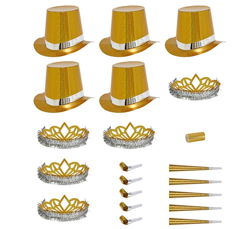 Kit 5 lembrancinhas holográficas douradas em Las Vegas Kit 5 lembrancinhas holográficas douradas em Las Vegas