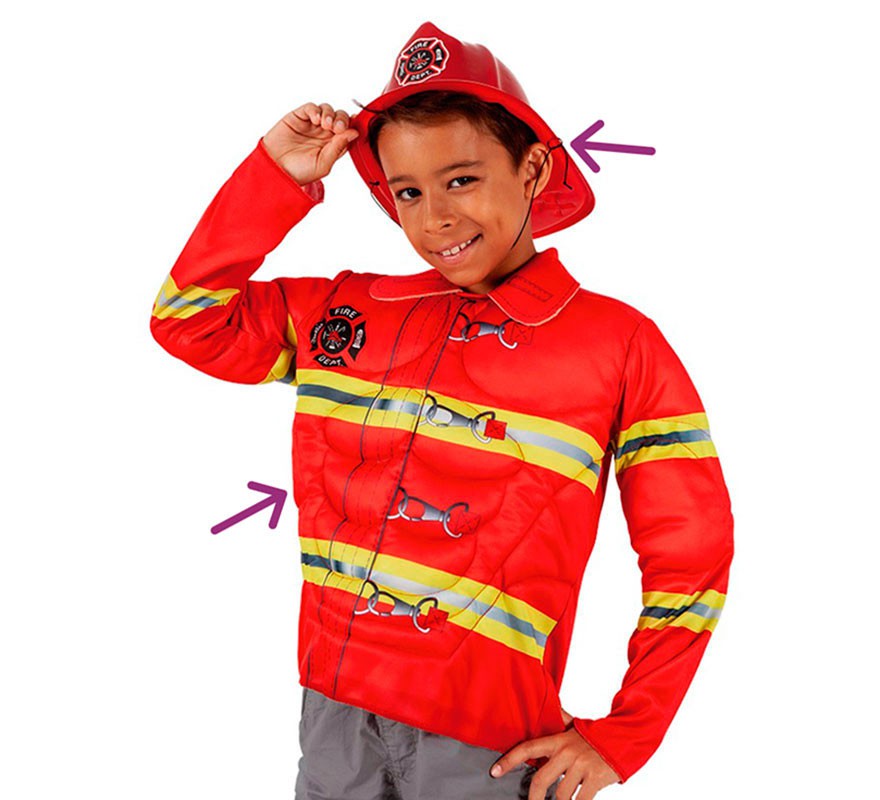 Children's Firefighter Kit: Jacket and Helmet
