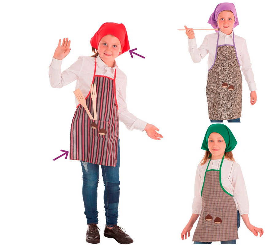 Chestnut tree kit in assorted models: Apron and Hat