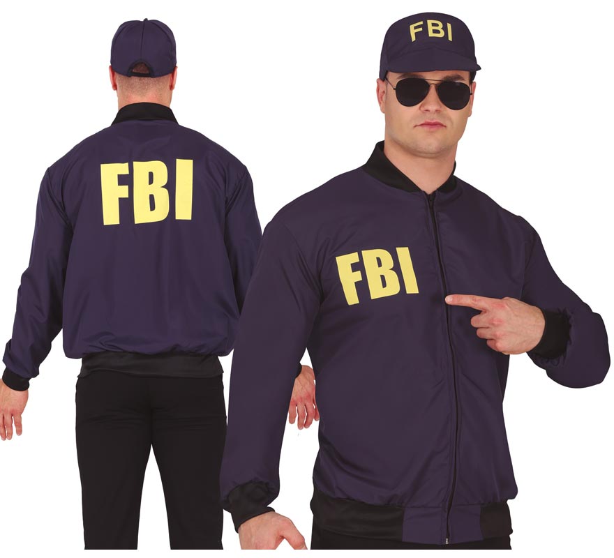 Kit adulto do FBI: chapéu e jaqueta