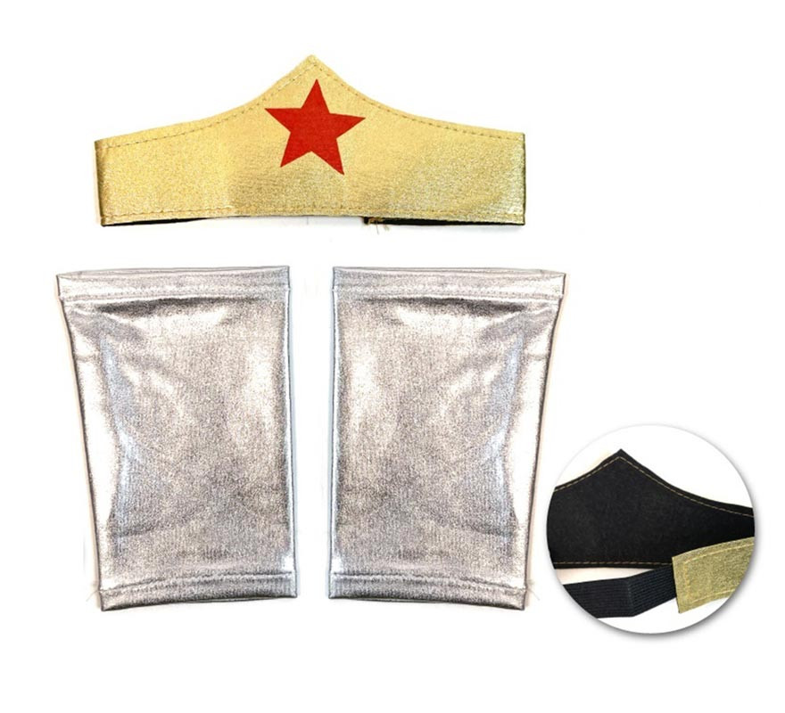 Golden Heroine Kit: Headband and Wristbands