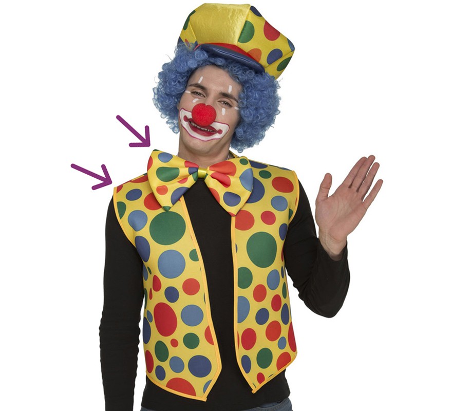 Clown Kit: Polka Dot Vest and Bow Tie