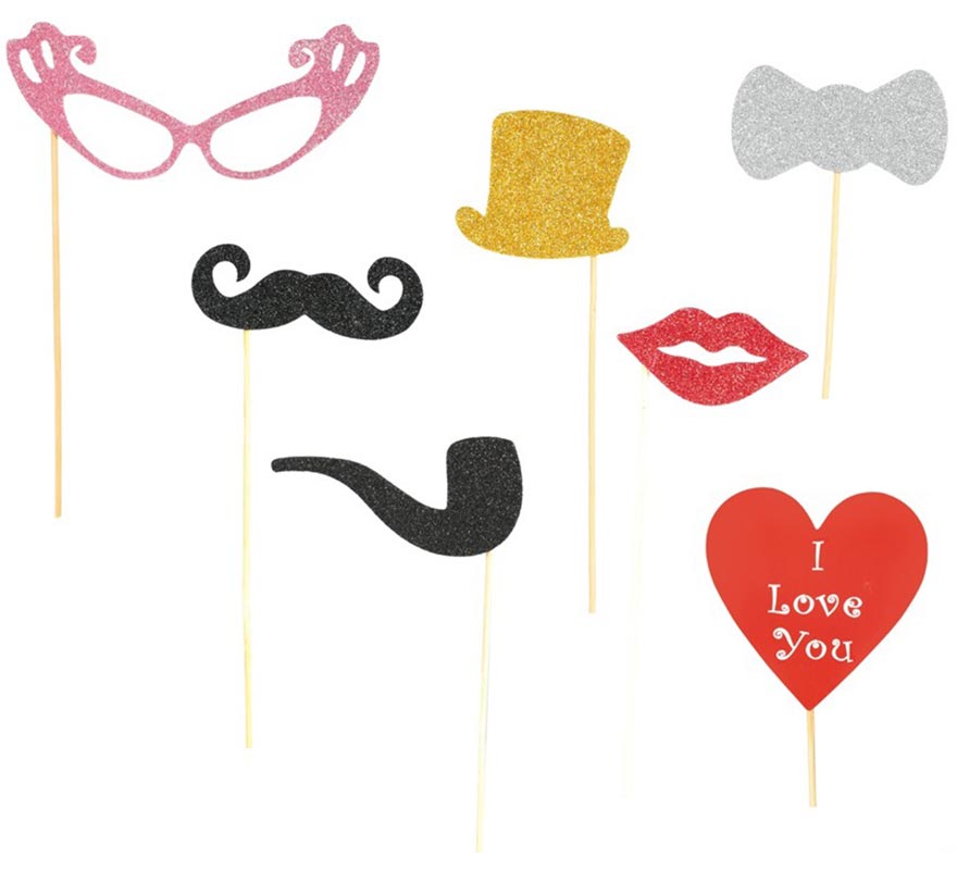 Kit Photocall com 6 Peças Brilhantes