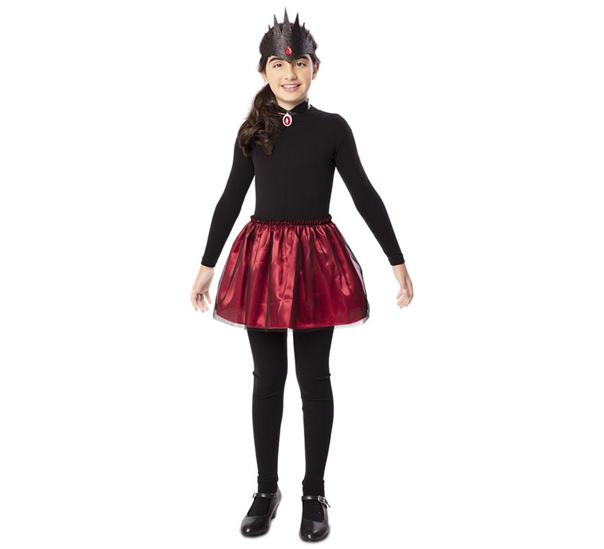 Kit Rainha Má: Coroa, Colar e Saia Kit Rainha Má: Coroa, Colar e Saia
