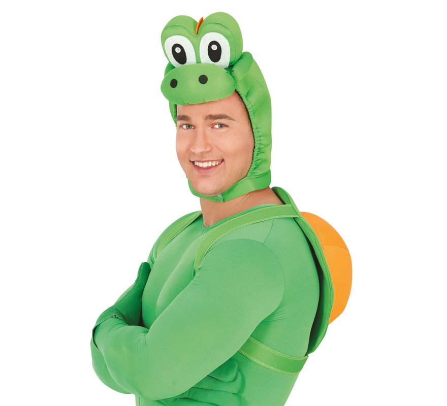 Kit de tartaruga para videogame adulto: chapéu e mochila Kit de tartaruga para videogame adulto: chapéu e mochila