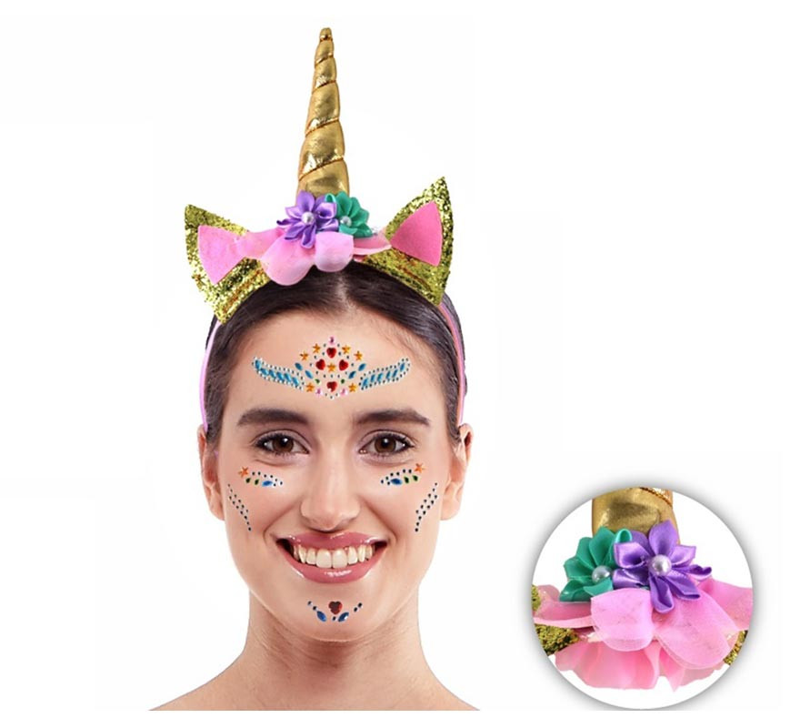 Pink Unicorn Kit: Sticker and Headband