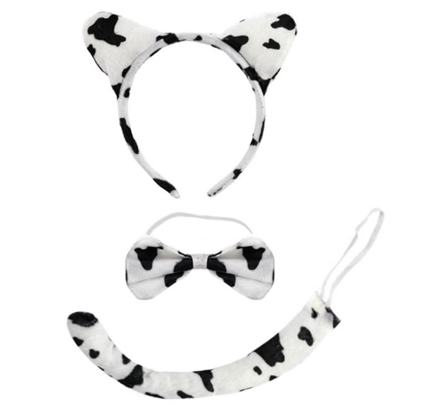 Dairy Cow Kit: Headband, Bow Tie and Tail