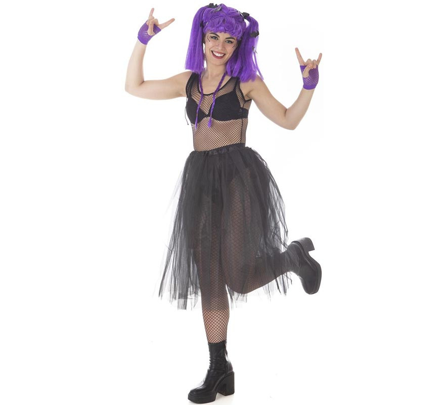 Kit Adulto Lilás Vampira Molona: Tutu e Peruca