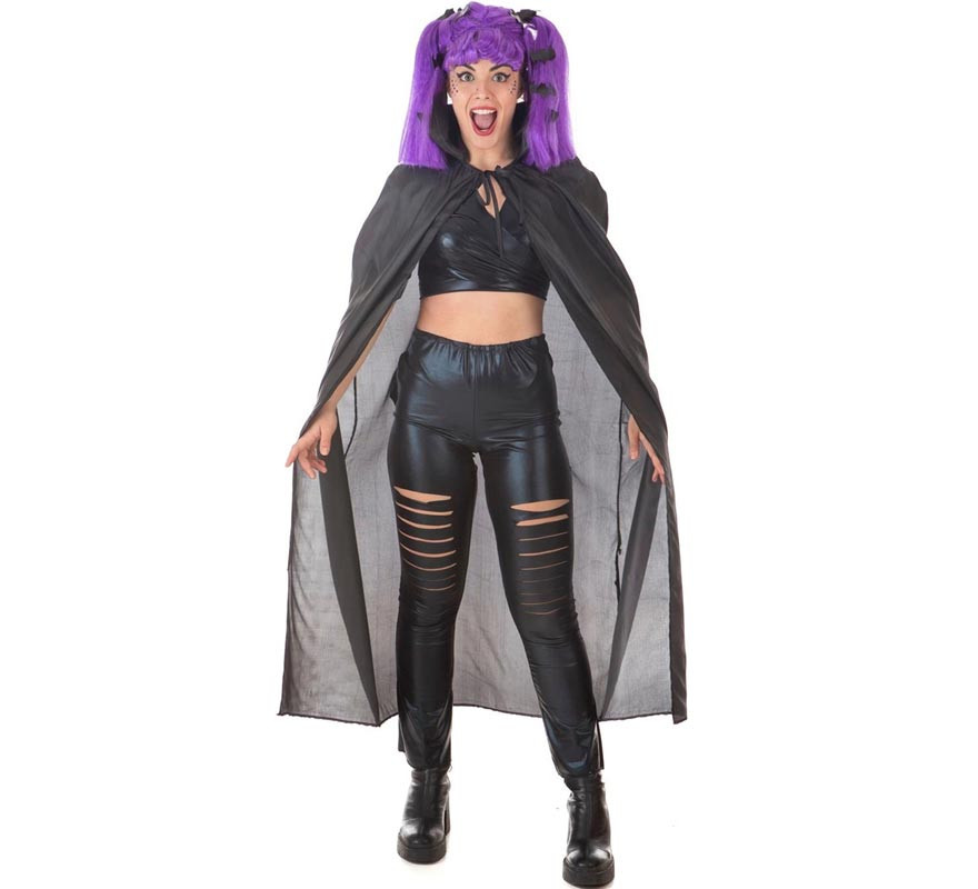 Adult Purple Vampire Kit: Cape and Wig
