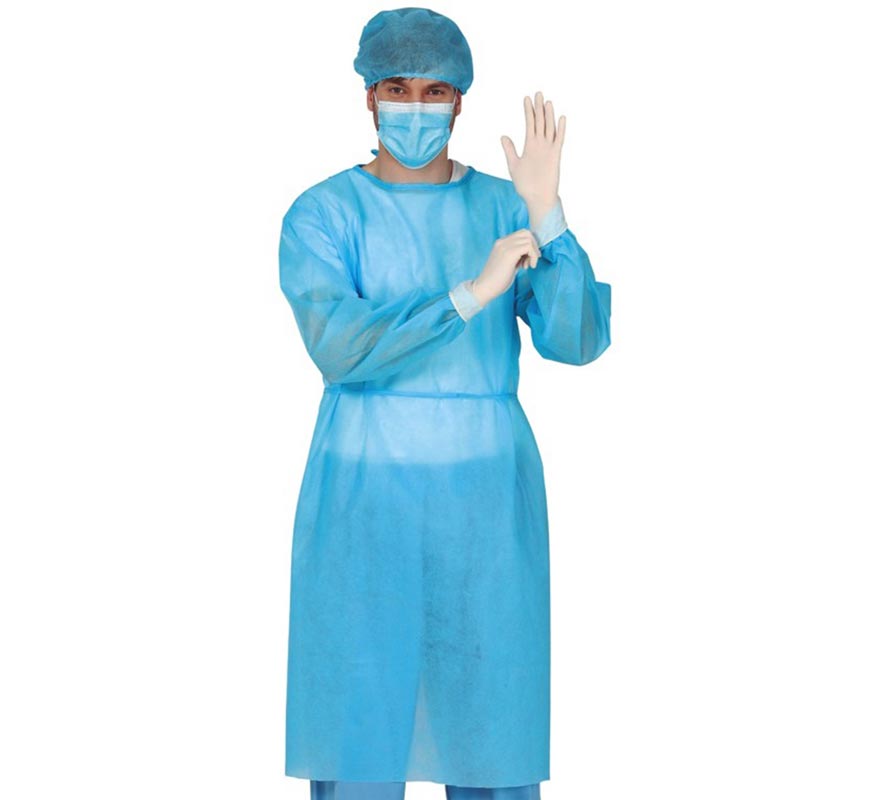 Kit Médico Cirurgião para Homens: Bata, Boné, Máscara e Luvas Kit Médico Cirurgião para Homens: Bata, Boné, Máscara e Luvas