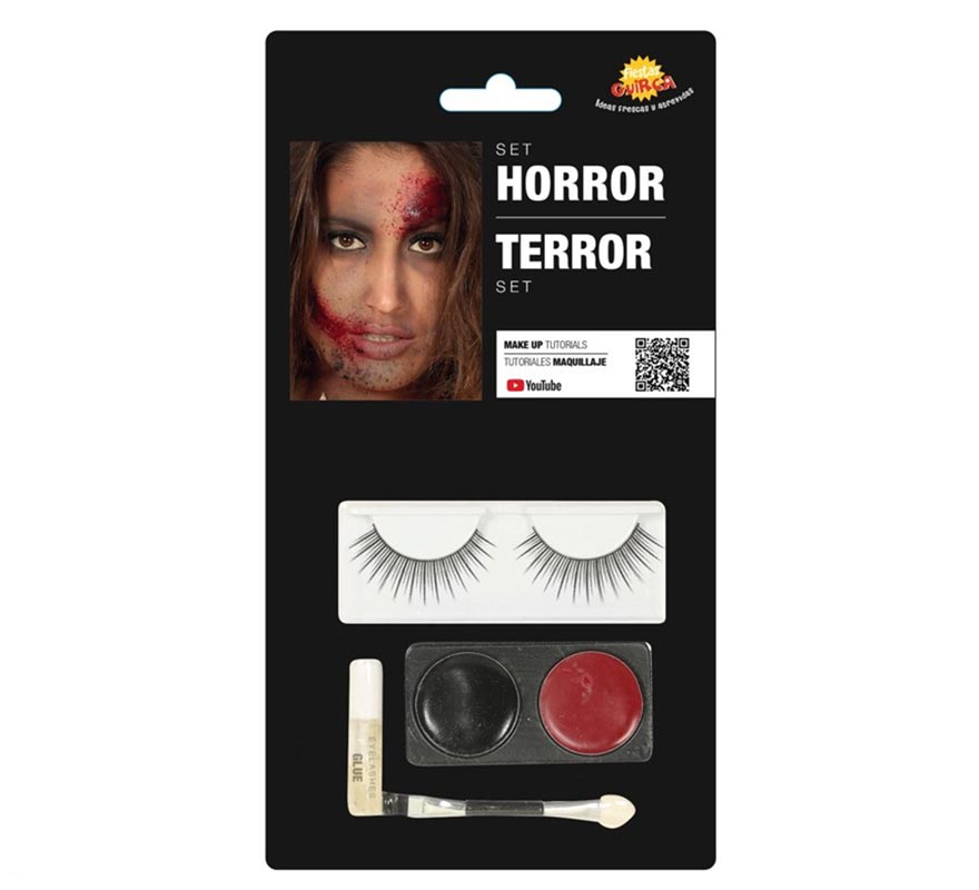 Makeup Kit: Black and Red, Eyelashes, Glue, Brush Makeup Kit: Black and Red, Eyelashes, Glue, Brush
