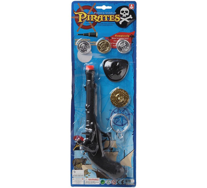 Kit Pirata Preto 44x15 cm