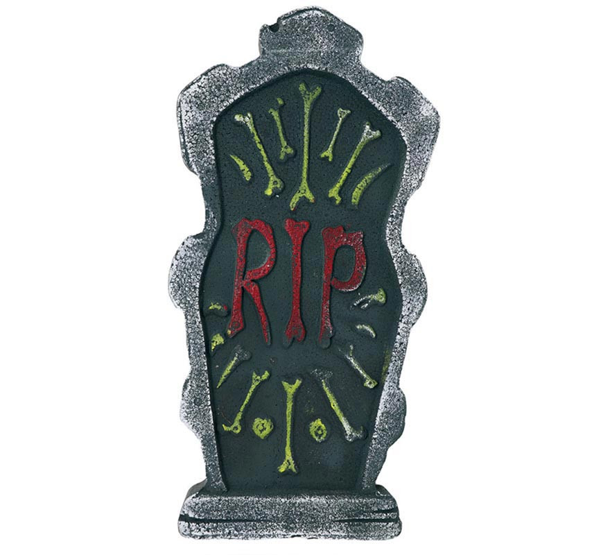 'Lápide do Cemitério ''Multicolor ''RIP'' 43x22 cm'''