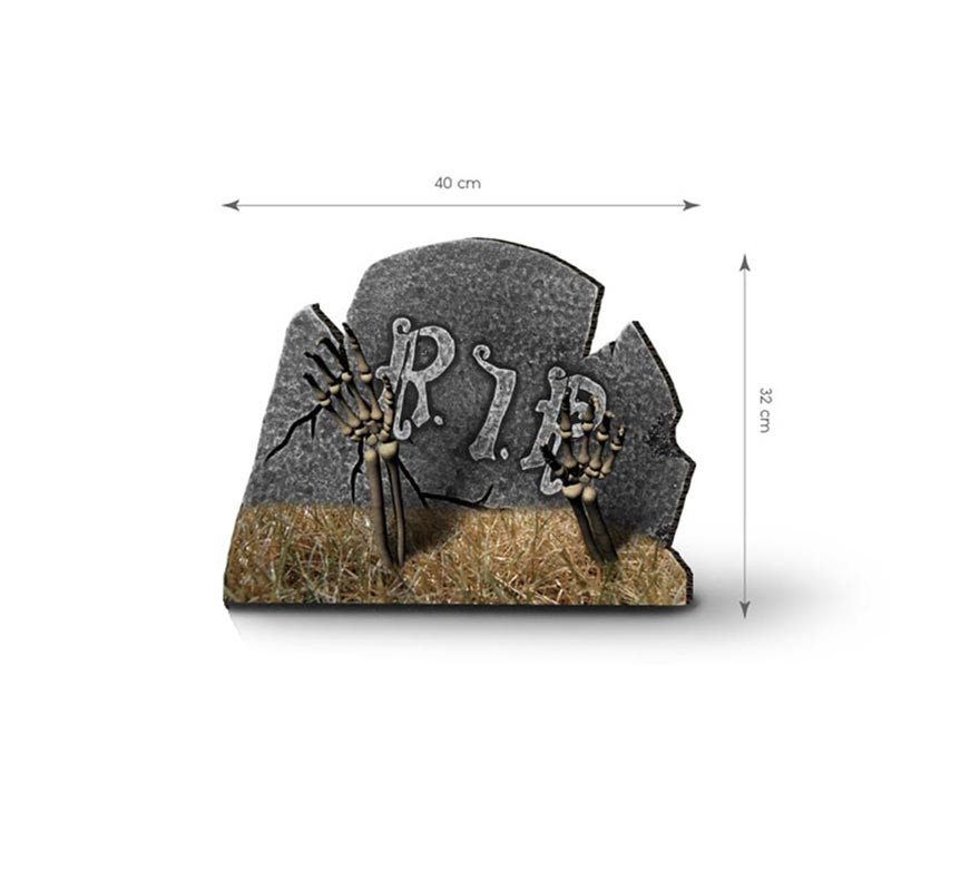 Lápide antiga RIP 40x51 cm