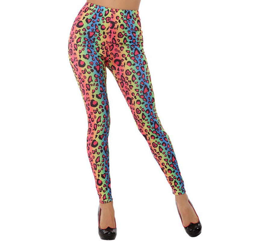 Caneleiras multicoloridas do leopardo