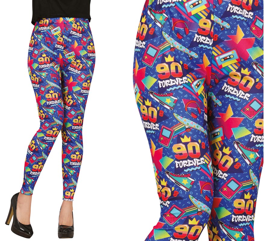 Leggings dos anos 90 para mulheres Leggings dos anos 90 para mulheres