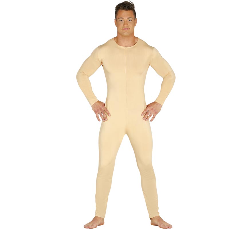 Beige jersey or jumpsuit for men