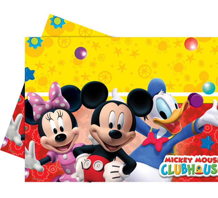 Toalha de Mesa Plástica Mickey Mouse 120x180 cm