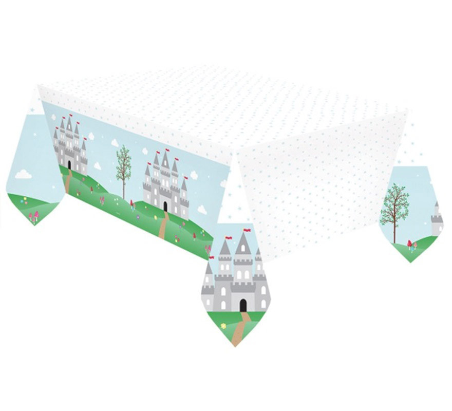 Medieval Princess and Knight Plastic Tablecloth 120x180 cm