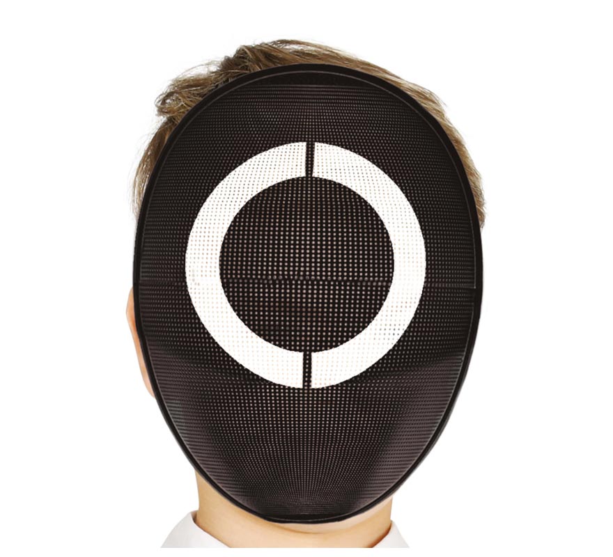 Children's PVC Squid Game Henchman Circle Mask