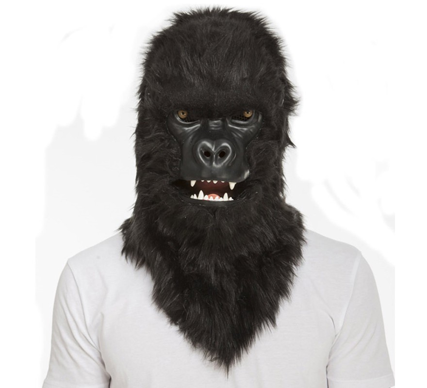 Máscara de gorila com mandíbula móvel
