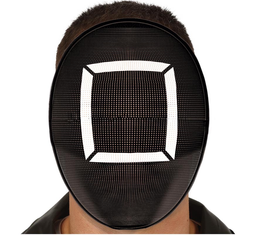 Square PVC Squid Game Henchman Mask