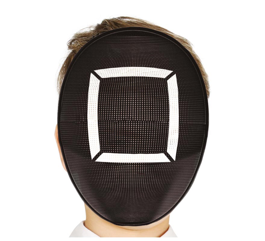 Children's PVC Squid Game Henchman Square Mask