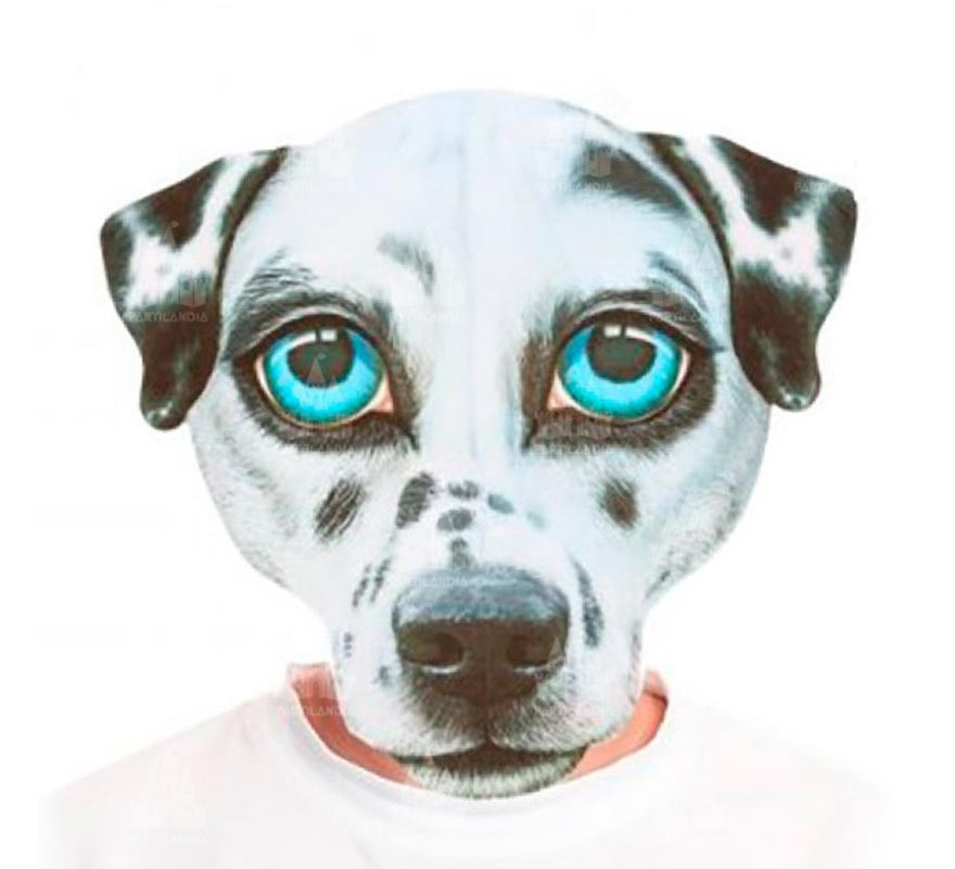 Sad printed Dalmatian mask