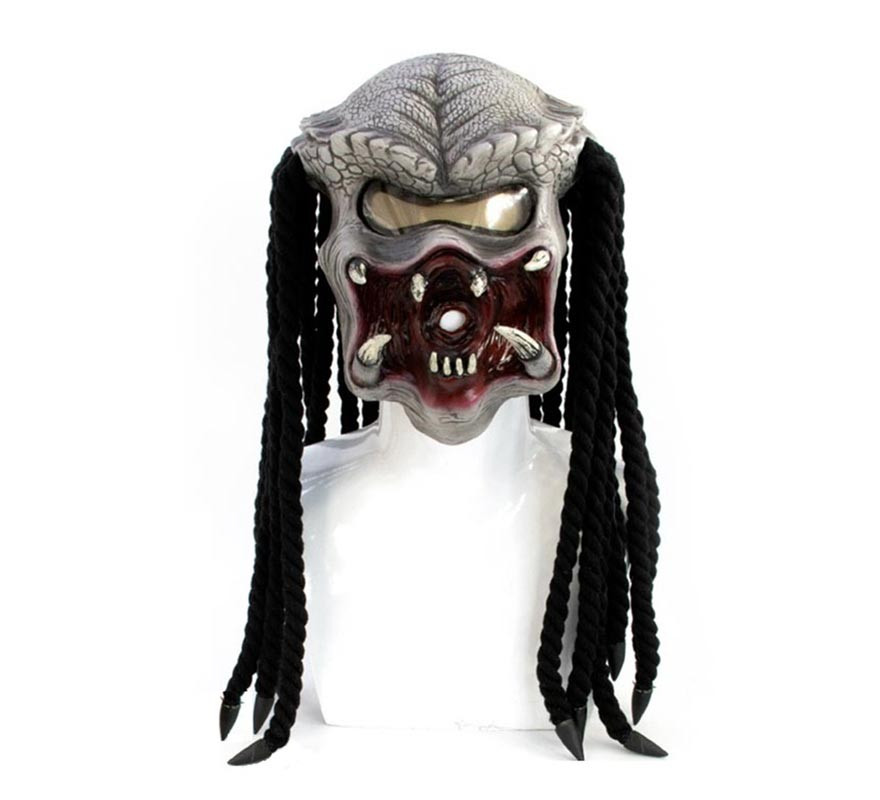 Latex Braided Alien Mask