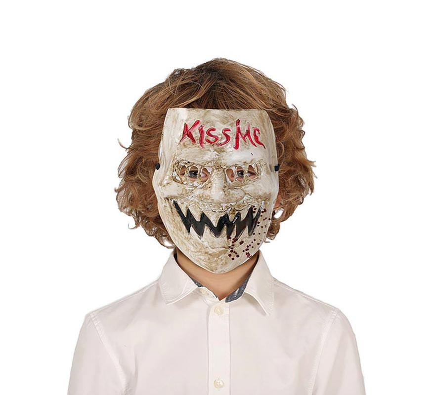 '''Children's PVC ''Kiss Me'' Killer Mask'''