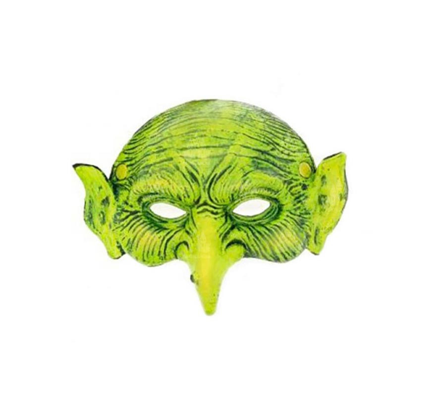 Half Face Green Witch Mask Half Face Green Witch Mask