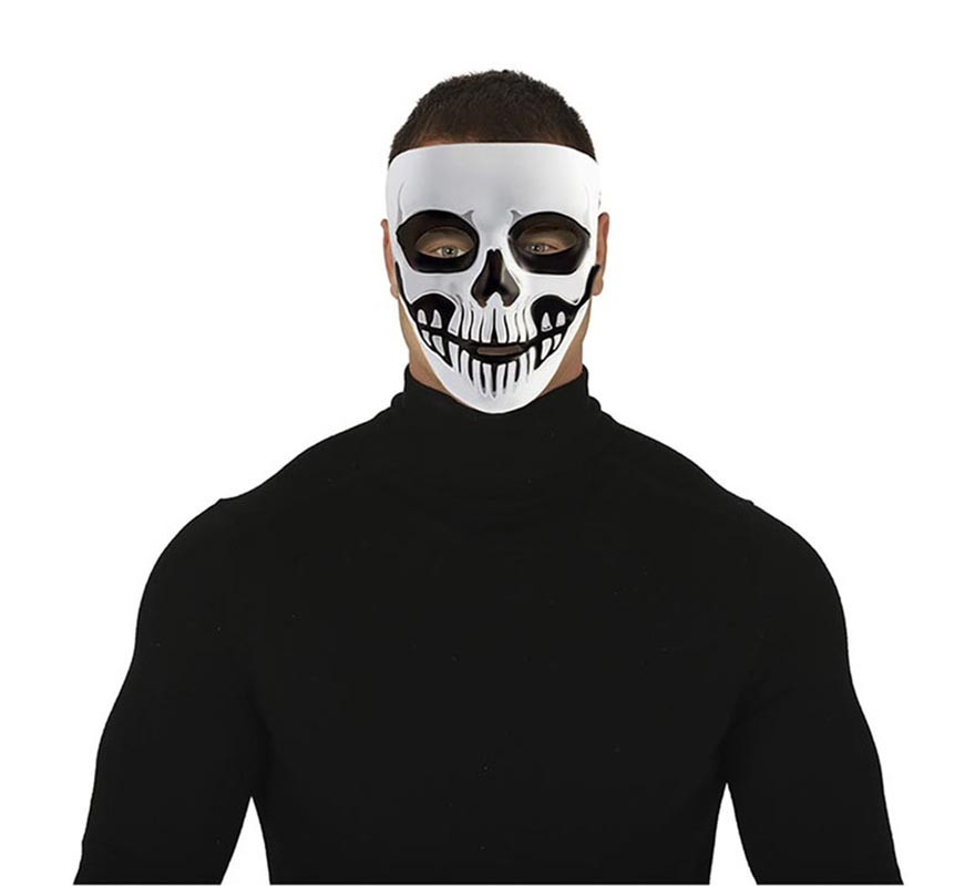 Máscara de esqueleto escuro de PVC