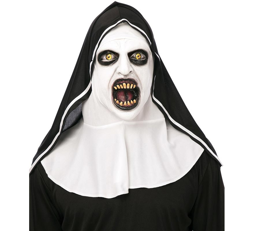 White Demonic Nun Mask Adult White Demonic Nun Mask Adult