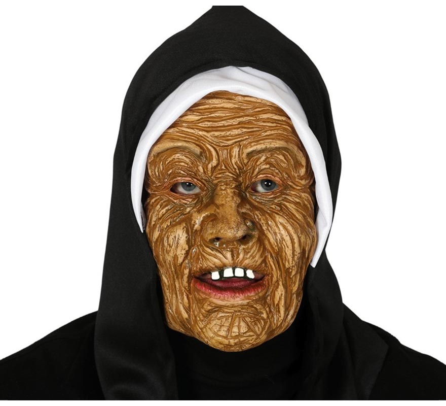 Zombie Nun Mask with Hood