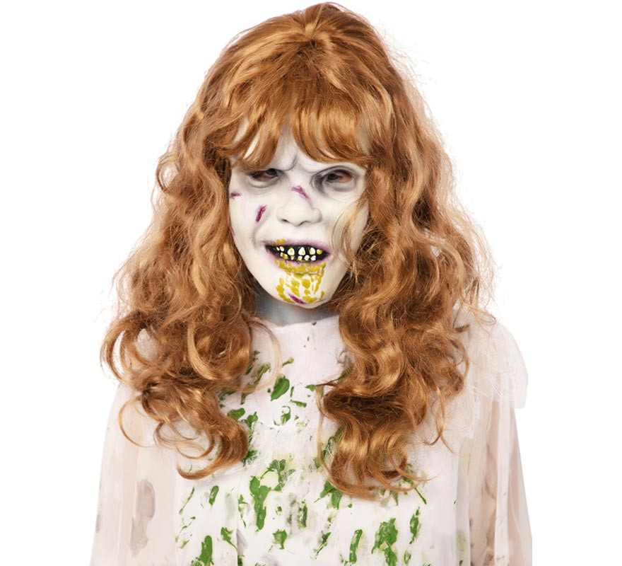 Máscara de menina possuída pelas trevas adultas Máscara de menina possuída pelas trevas adultas