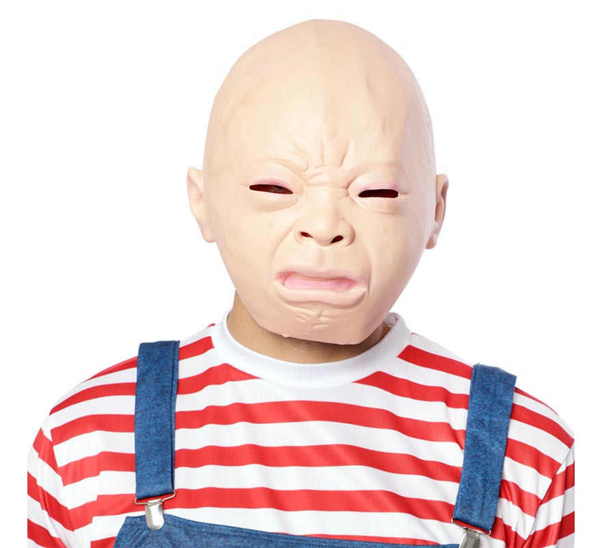 Máscara de menino chorando de látex
