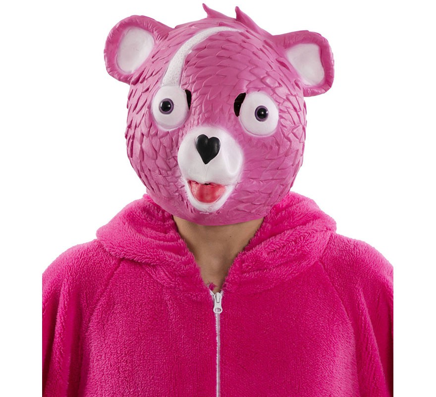 Máscara de urso rosa