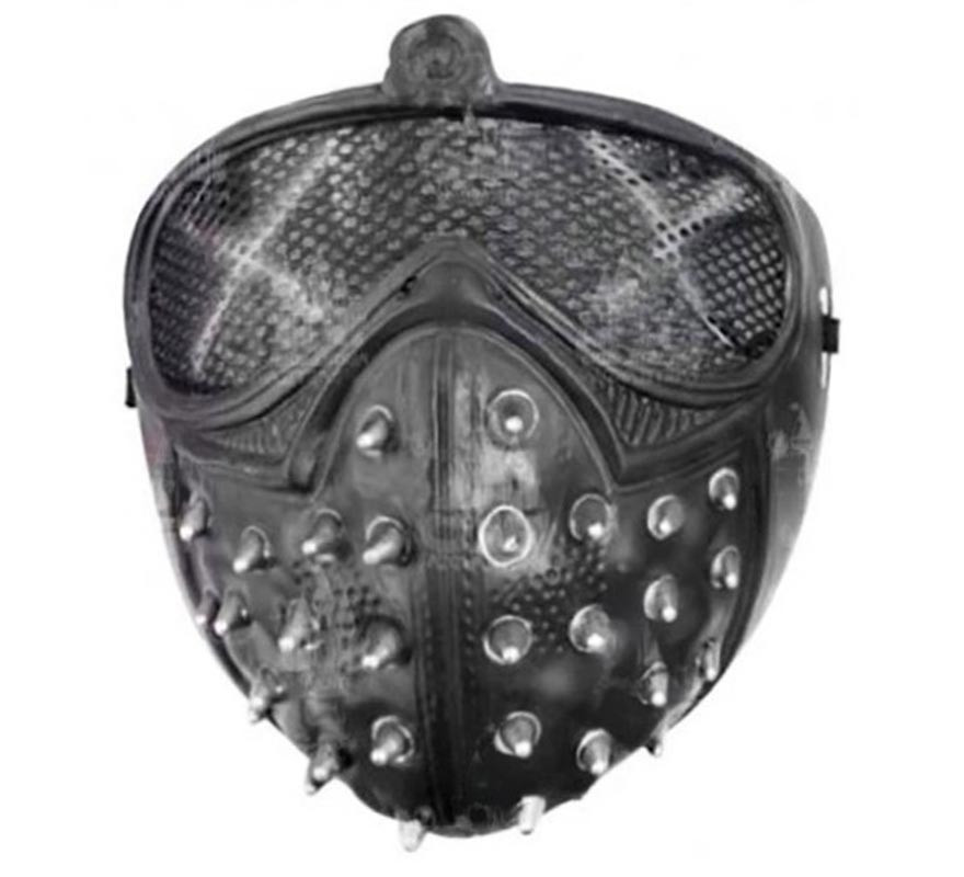Black Punk Spikes Mask
