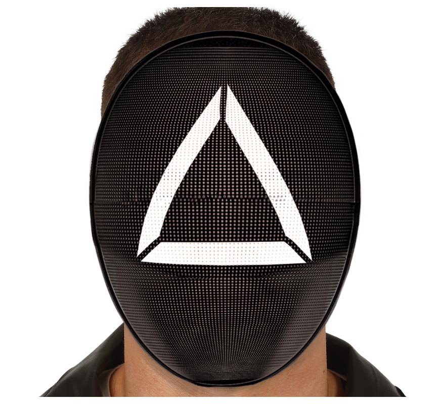 PVC Squid Game Henchman Triangle Mask