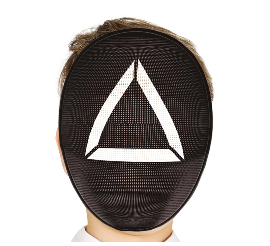 Children's PVC Squid Game Henchman Triangle Mask