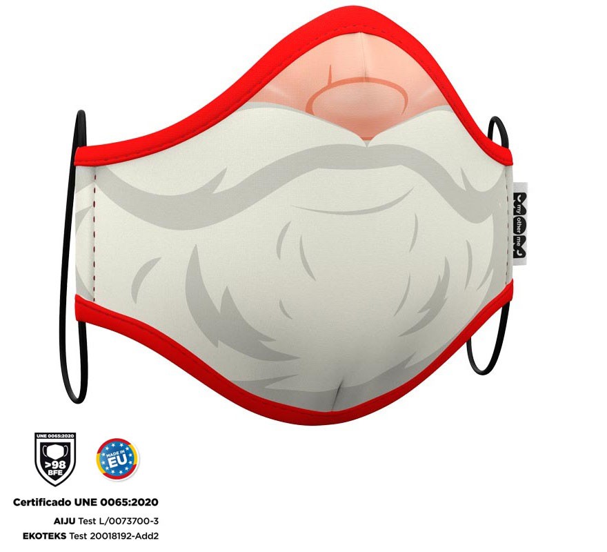 Máscara higiênica adultos Papai Noel Natal Máscara higiênica adultos Papai Noel Natal