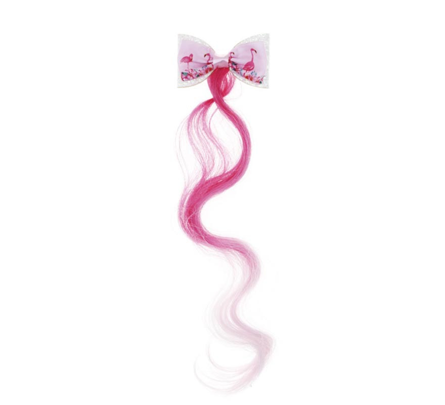 Fuchsia and pink Flamenco Bow Tuft