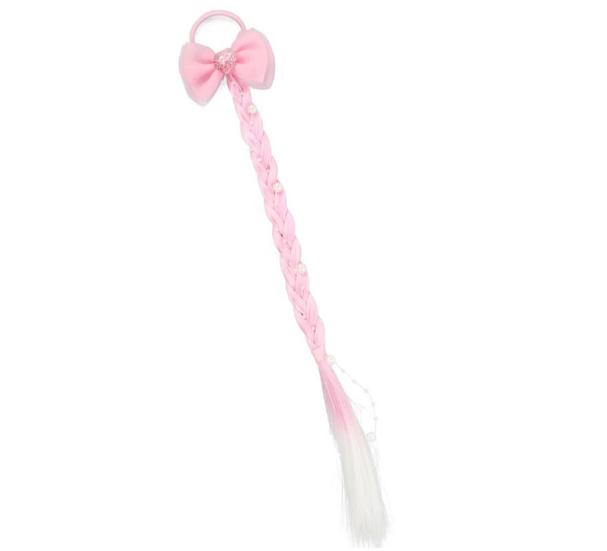 Fio trançado de borracha rosa