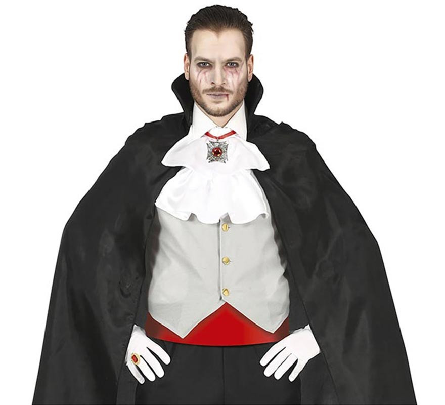 Medalhão vampiro com pedra vermelha 6 cm