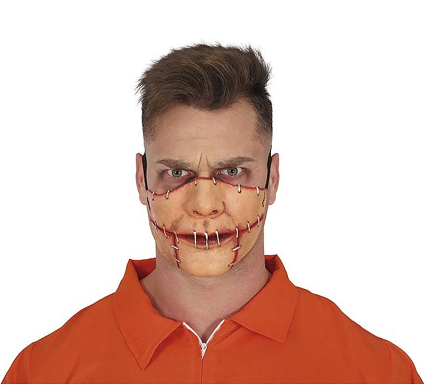 Latex Sewn Half Mouth Mask