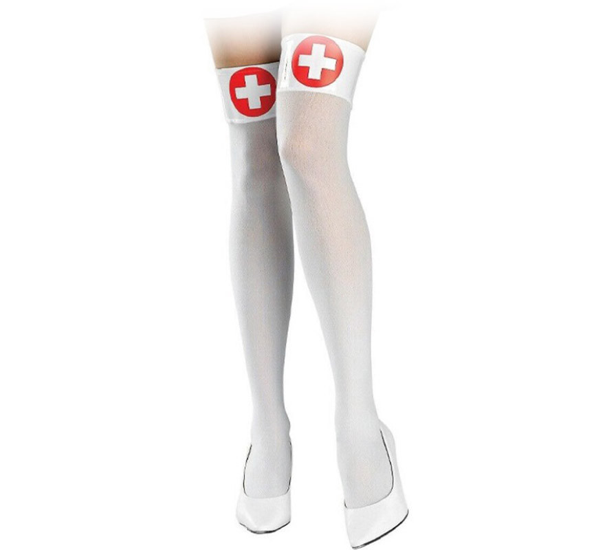 Nurse stockings with red cross for women