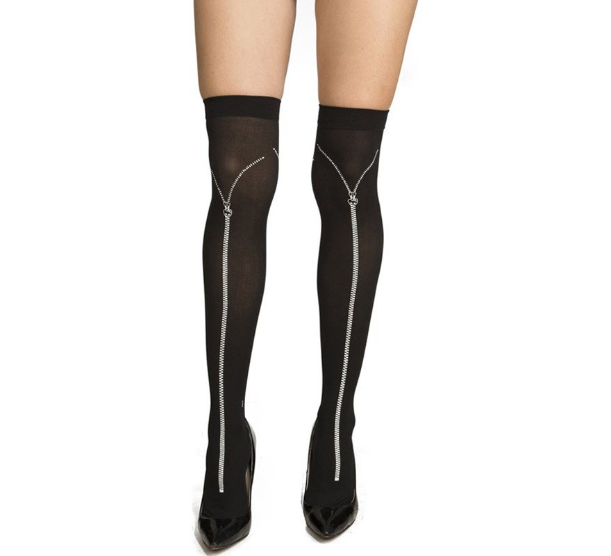 Black Zipper Stockings