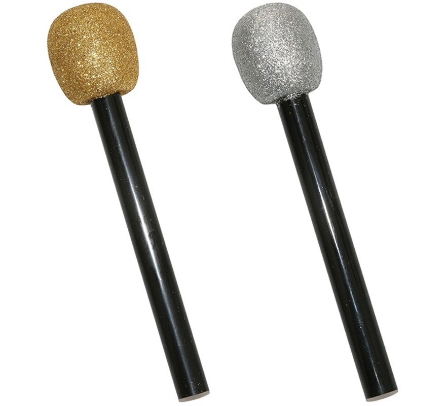 Microfone em várias cores de 25 cm