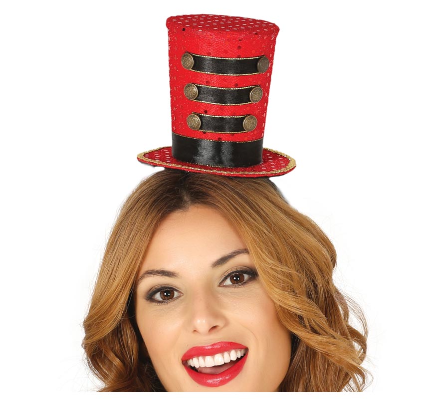 Red Majorette Mini Top Hat Red Majorette Mini Top Hat