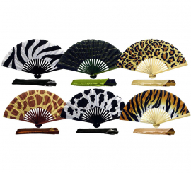 Fã de animais de bambu em vários modelos